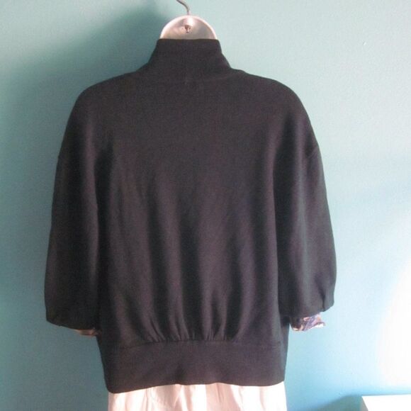 Ann Taylor Loft Navy Blue Shrug Sweater Womens Size S Open Front Cardigan  40" B - Picture 5 of 9